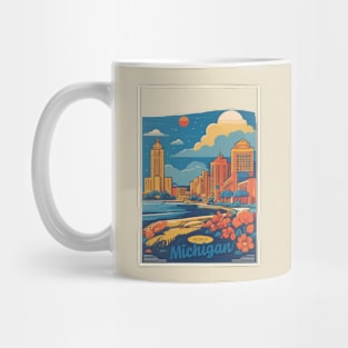 Michigan Vintage Design Mug